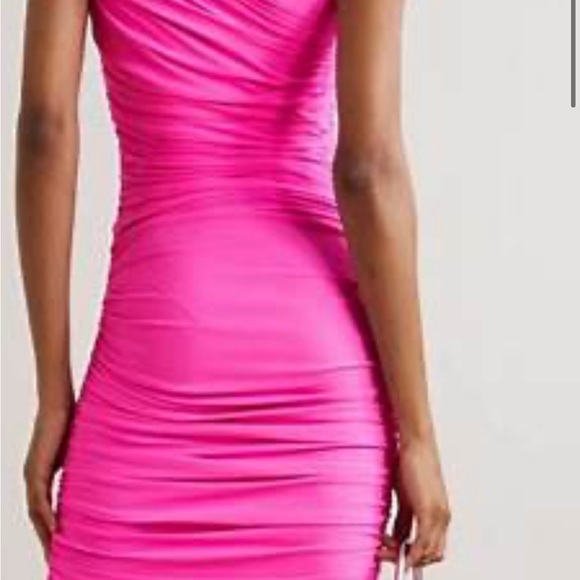 Amaya One-Shoulder Ruched Midi Dress - Picture 9 of 14
